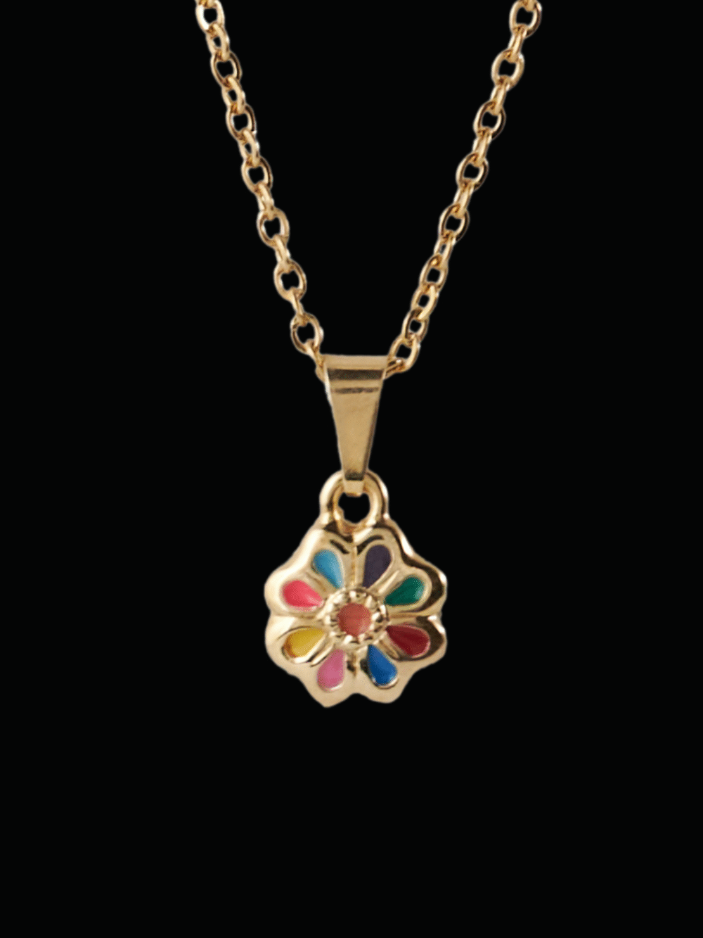 Cadena Flor multicolor