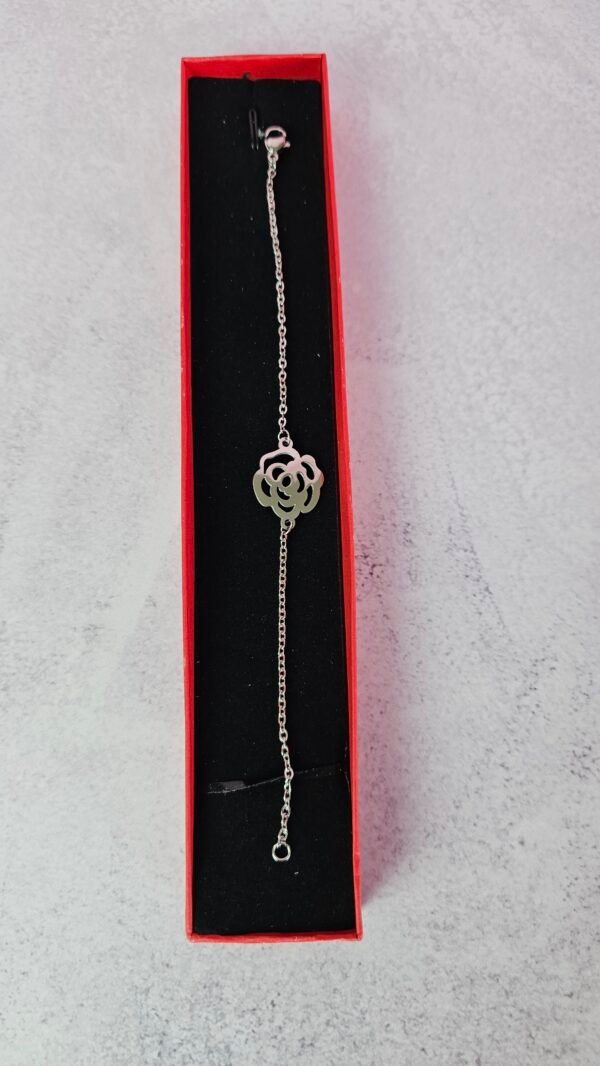 ROSA PLATEADA4 Acero Plateado