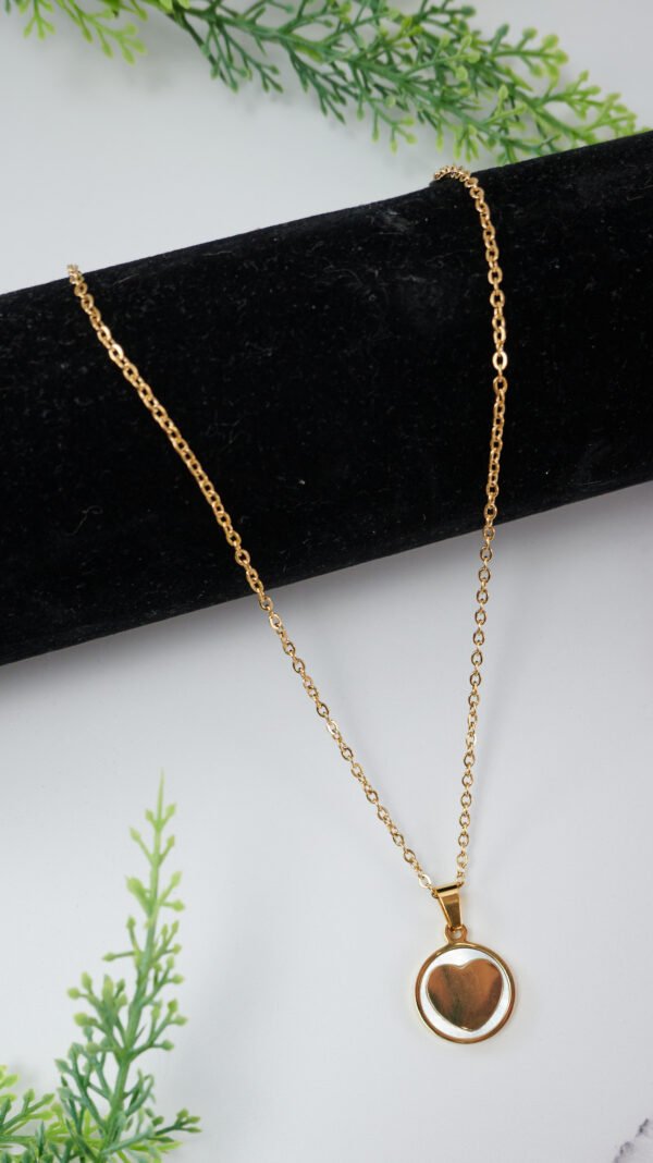 corazón dorado (4) Corazón en nacar