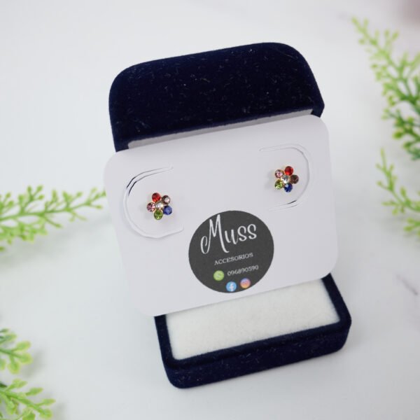 cuadrado (27) Flor multicolor