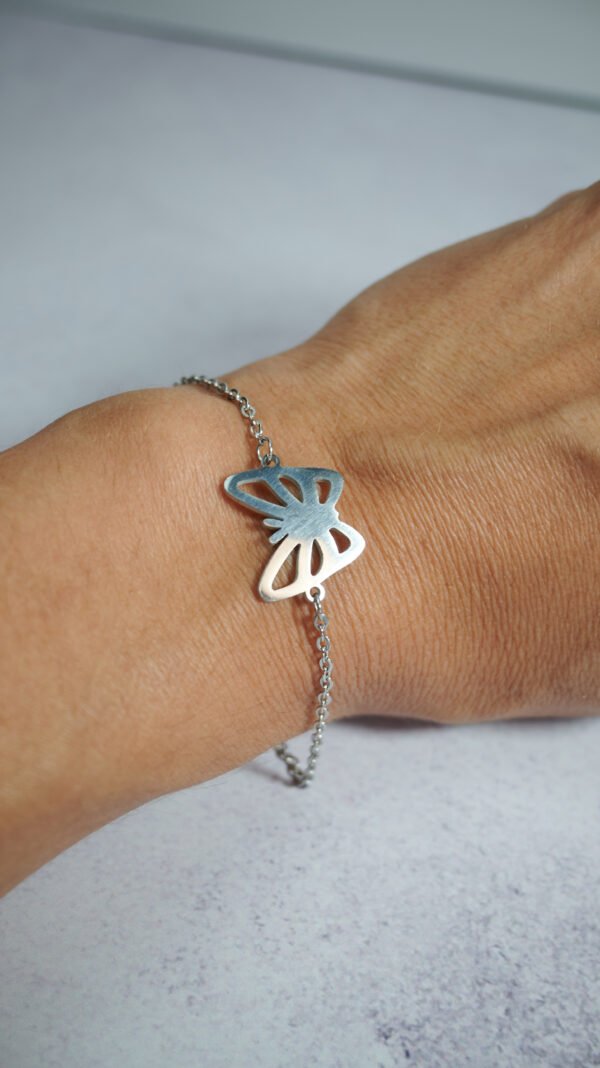 mariposa plateada6 Acero Plateado