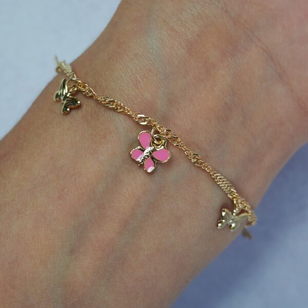 mariposarosada11 Pulsera mariposa rosada