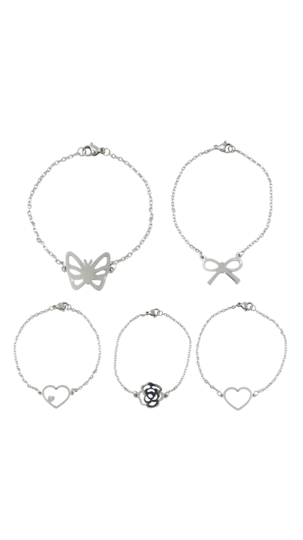 pulseras sin fondo 916 (1) Acero Plateado