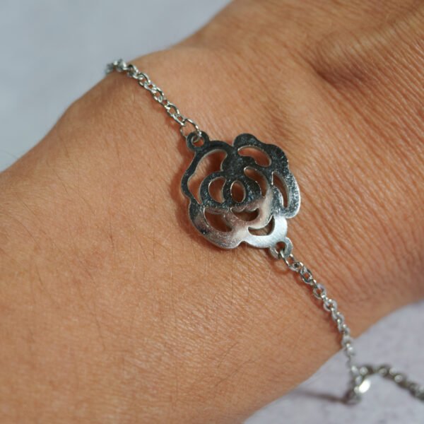 rosa1 Acero Plateado